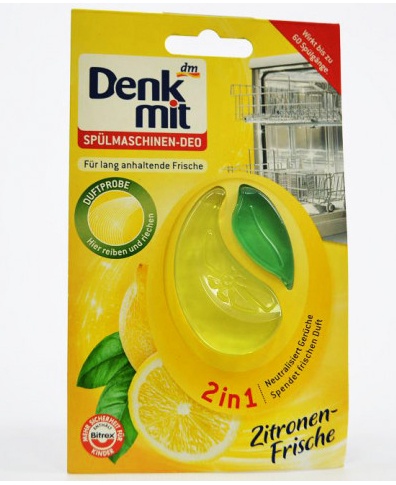 Освежитель для посудомоечных машин Denkmit Zitronen 8 мл. – бытовая химия для посудомоечных машин Denkmit