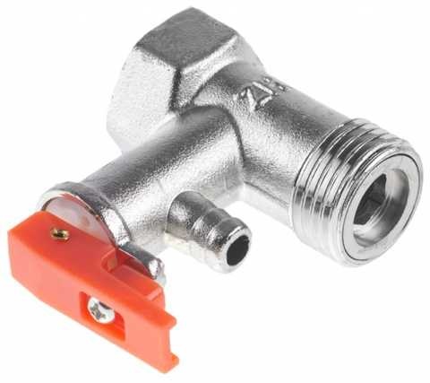 Клапан для бойлера Thermex 1/2 із червоною ручкою 0.6 Мпа - запчастини до бойлерів та водонагрівачів Thermex