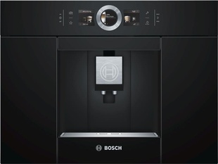 Кавомашина Bosch вбудована, 2.4л, зерно+мелена, автомат.капуч, LED-дисплей, авторецептів -8, чорний
