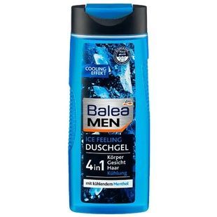Гель для душу Balea MEN 4в1 Ice Feeling для чоловіків 300 мл - побутова хімія мило, сервертки, універсальні засобиBalea