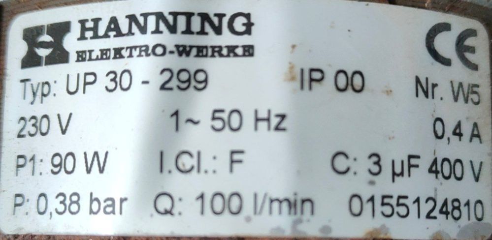 Насос для посудомийної машини Electrolux Hanning UP 30-276 - запчастини до посудомийної машини Electrolux