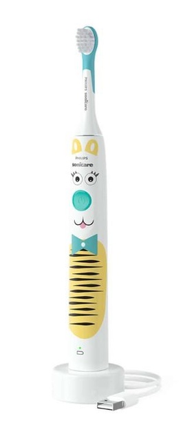 Щітка зубна електр. Philips, Philips Sonicare For Kids, для дітей, насадок-1, 2 комплекти наклейьок, білий