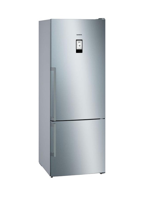 Холодильник Siemens з нижн. мороз., 192x70х80, холод.відд.-400л, мороз.відд.-105л, 2дв., А++, NF, дисплей, нерж