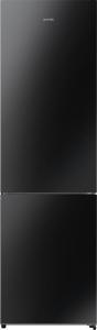 Холодильник Gorenje, з нижн. мороз. камерою,200х60х60см, 2 дв., Х- 238л, М- 98л, A++, NoFrost Plus, Fresh zone, дисплей,чорне скло
