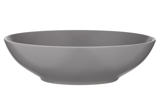 Тарілка супова Ardesto Cremona Dusty grey, 20см, кераміка, сірий