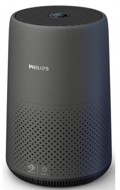 Очисник повітря Philips Series 800i, 50м2, 190м3/год, дисплей, HEPA +вугільний фільтр, Wi-Fi, 3 режими, інд. забр-ння, чорний