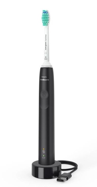 Щітка зубна електр. Philips, Sonicare 3100 series, 31т. колив/хв, насадок-1, чорний