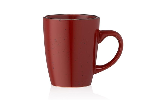 Чашка Ardesto Bagheria Sangria, 360мл, кераміка, бордовий