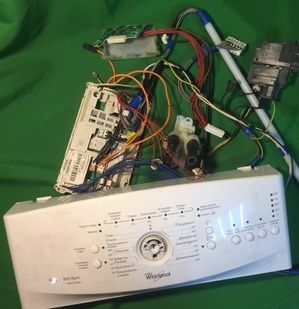 Модуль для пральної машини Whirlpool Б/У 400010650811 859332610040 + проводка - запчастини до пліт та духовок Whirlpool