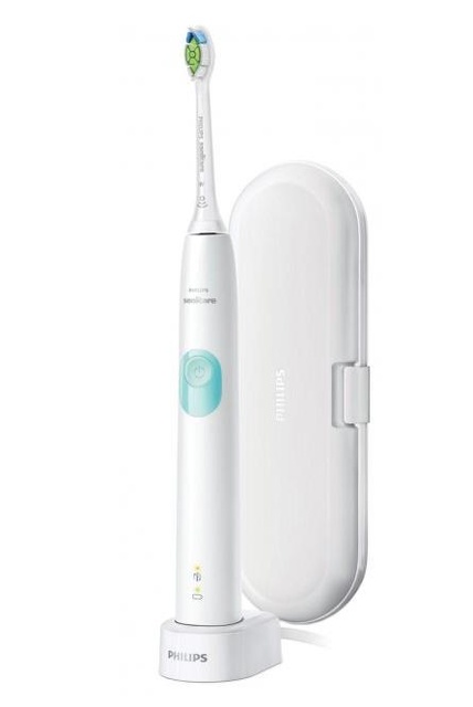 Щітка зубна електр. Philips, Sonicare ProtectiveClean 4300, 62т. колив/хв, насадок-1, футляр, білий