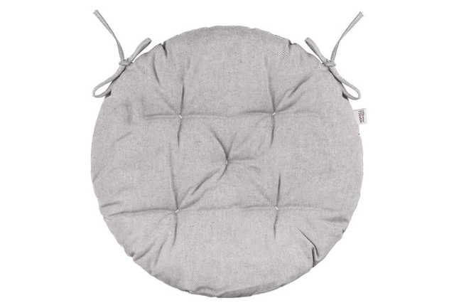 Подушка для стільця Ardesto Oliver, 40см, 100% бавовна, нап-ч: 50% холоф, 50% пп, сірий