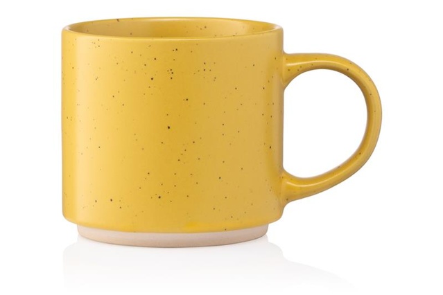 Чашка Ardesto Alcor, 420мл, кераміка, жовтий