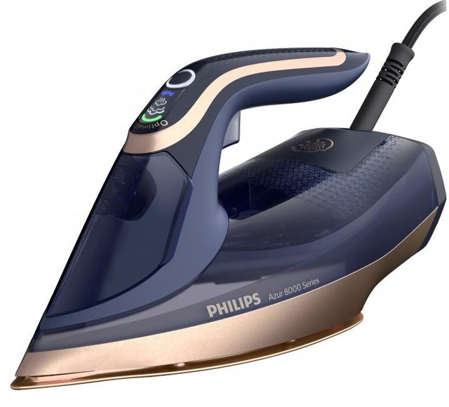 Праска Philips Azur 8000 Series, 3000Вт, 350мл, паровий удар -260гр, постійна пара - 85гр, нерж. сталь, темно синій