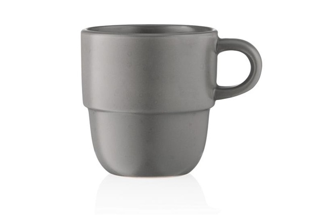 Чашка Ardesto Trento, 390мл, кераміка, сірий