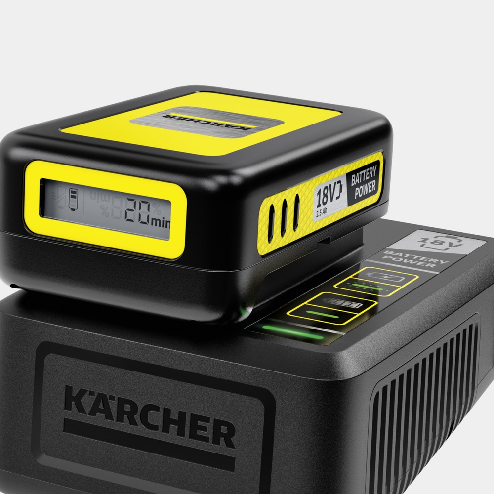 Швидкозарядний пристрій для акумулятора 18 В 2,5 А - запчастини до пилососа Kärcher