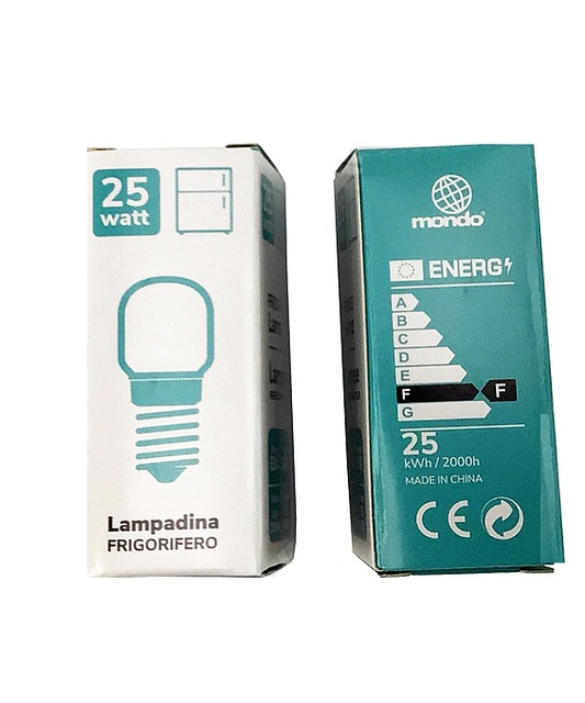 Лампа для холодильника універсальна 25W (220/240V) - запчастини до холодильників Mondo