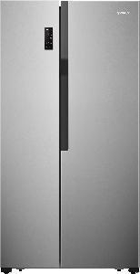 Холодильник SBS Gorenje, 179х64х91см, 2 двері, 334( 174)л, А+, NF+, поворотний льодогенер, Зовн. Диспл, сірий