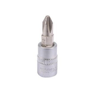 Головка торцева з битою Philips Yato 1/4" PH2 (YT-04412)
