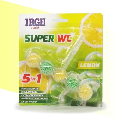 Блок для унітазу IRGE 5 в 1 Lemon - побутова хімія для унітазів IRGE