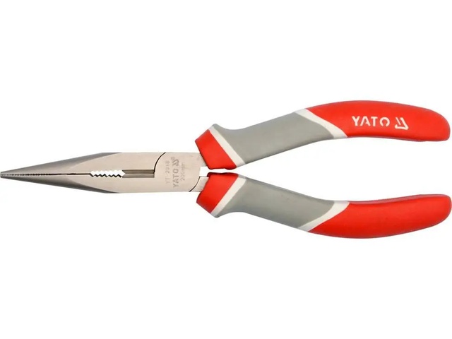 Плоскогубці прямі подовжені 200 мм YATO YT-2018