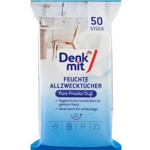 Вологі універсальні серветки Pure Fresh Denkmit, 50 шт - побутова хімія мило, сервертки, універсальні засобиDenkmit