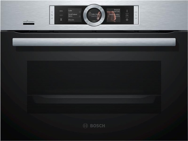 Духова шафа Bosch електрична компактна, 47л, A+, пара, дисплей, конвекція, нерж