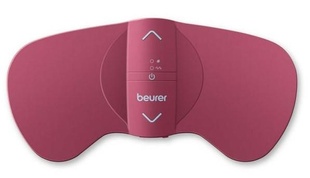 Електростимулятор Beurer для живота, акумулятор, USB-C, вага - 0.047кг, 15 рівнів інтенсивності, від менструального болю, рожевий