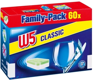 Таблетки для посудомийної машини W5 Classic 60 шт. - побутова хімія для посудомийних машин W5
