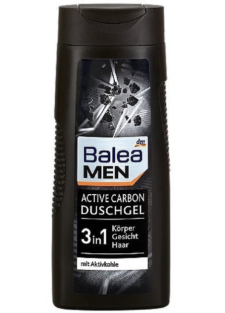 Гель для душу чоловічий Balea Men 3в1 Active Carbon 300 мл