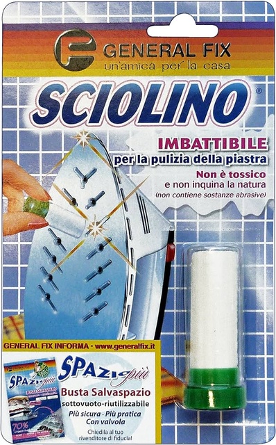 Олівець для чищення підошви праски Sciolino - побутова хімія для чистки прасок, прасувальних парових станцій Универсал
