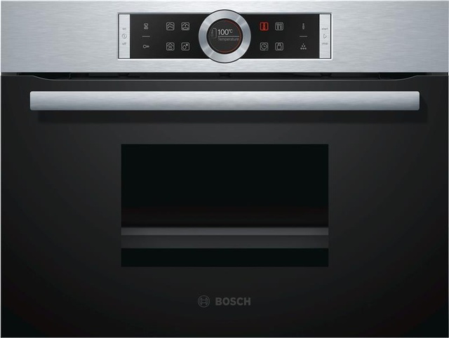 Пароварка Bosch вбудована компактна, 38л, A, дисплей, нерж