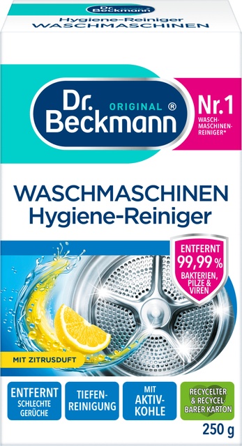 Гигиеническое средство для стиральных машин Dr. Beckmann 250 г. – бытовая химия для стиральных машин Dr. Beckmann