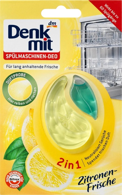 Освежитель для посудомоечных машин Denkmit Zitronen 8 мл.
