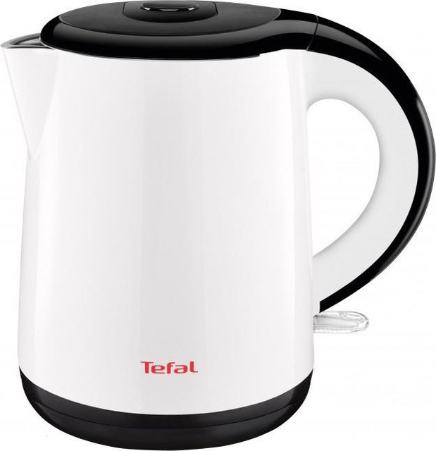 Електрочайник Tefal Safe`tea 1л, з подвійними стінками, білий глянець