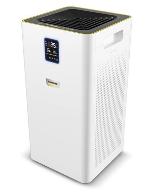 Очисник повітря Karcher AF 50, 50м2, 520м3/год, дисплей, 2 HEPA фільтри, 4 режими, інд. забр-ння, білий
