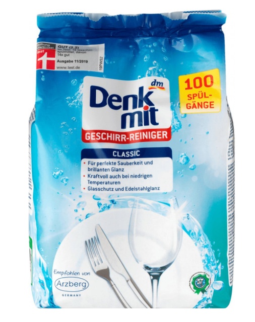 Порошок для посудомоечной машины Denkmit Classic 1.8 кг - побутова хімія для посудомийних машин Denkmit