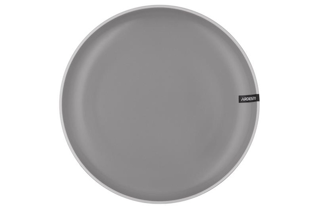 Тарілка обідня Ardesto Cremona Dusty grey, 26см, кераміка, сірий