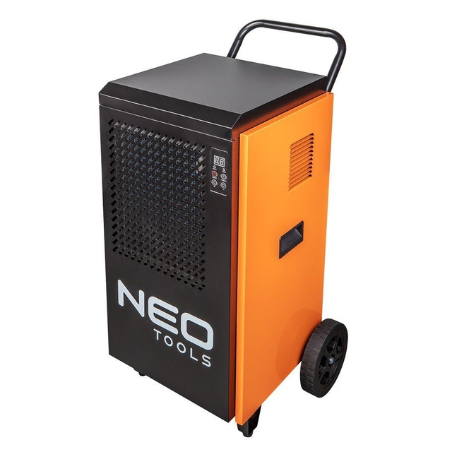 Осушувач повітря промисловий Neo Tools, 950Вт, 250м кв, 400м куб/год, 70л/добу, безперервний злив, LCD дисплей, прогр.часу роботи, IP22