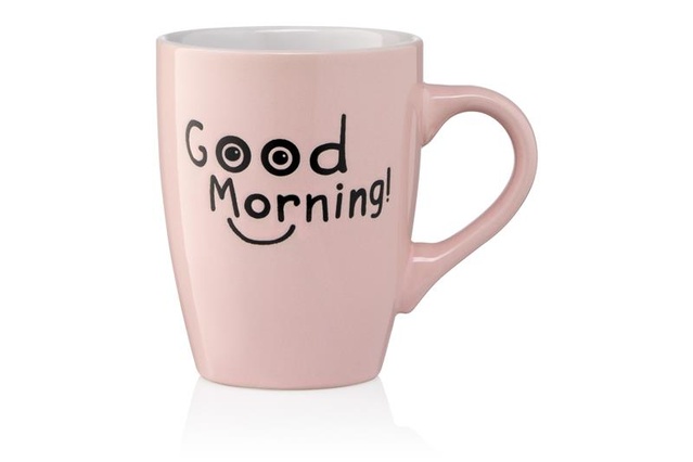 Чашка Ardesto Good Morning, 330мл, кераміка, рожевий