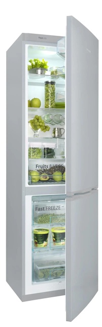 Холодильник Snaige з нижн. мороз., 194.5x60х65, холод.відд.-233л, мороз.відд.-88л, 2дв., A++, ST, сірий