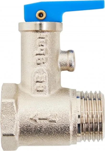 Запобіжний клапан зі зворотним клапаном (1/2, 0,7 МПа, з синьою ручкою) для бойлера Thermex - запчастини до бойлерів та водонагрівачів Thermex