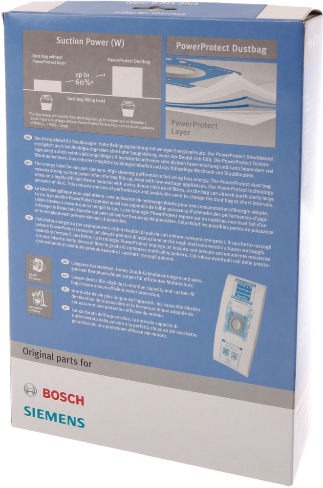 Пылесборники (мешки) для пылесоса Bosch 00577549