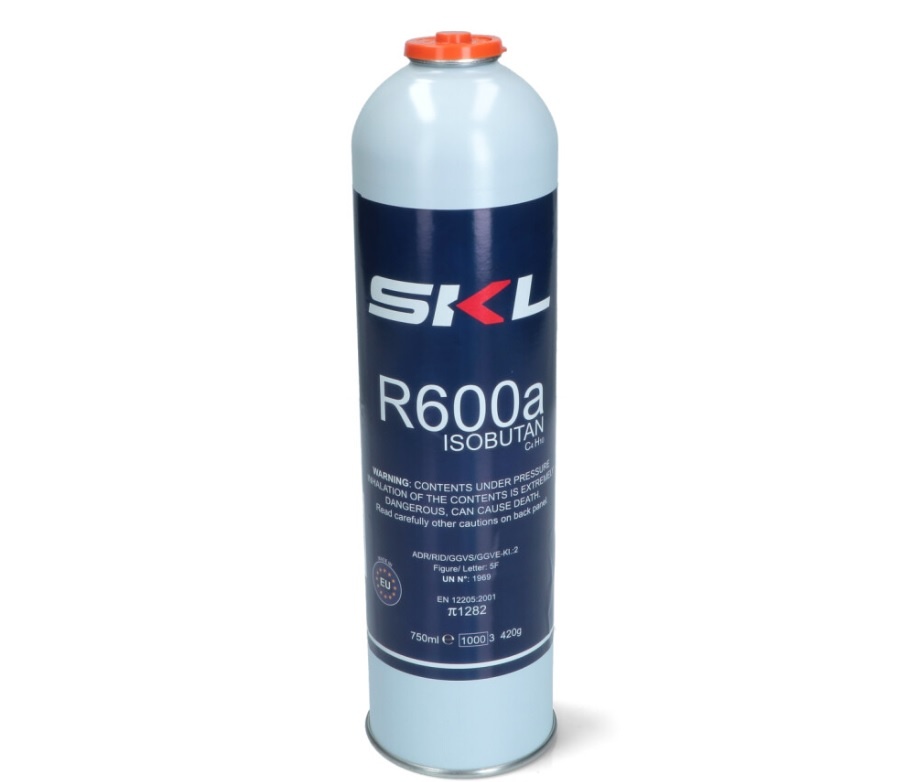 Фреон (Изобутан) R-600а (420 гр.) многоразовый под клапан Шредера SKL R600ASKL420 - запчасти для холодильников SKL