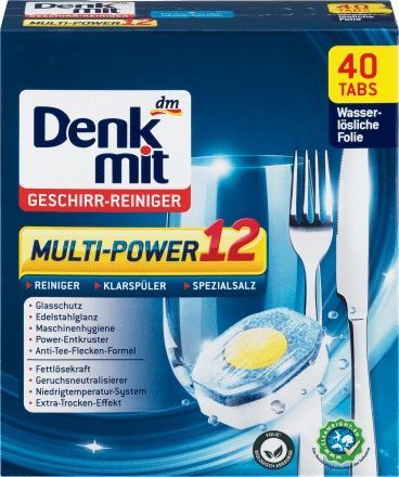 Таблетки для посудомоечных машин Multi-Power Denkmit 40, 840 г