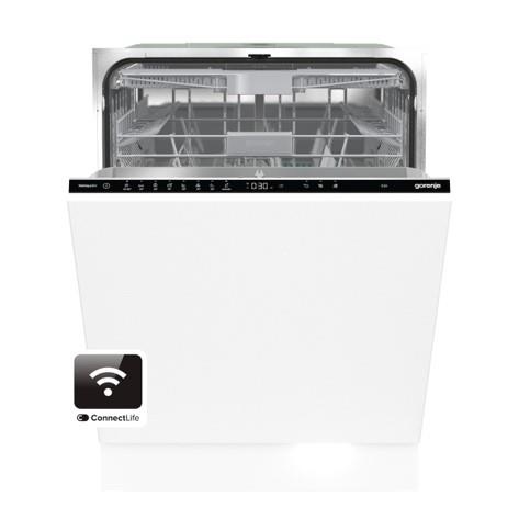 Посудомийна машина Gorenje вбудовувана, 16компл., A+++, 60см, інвертор,Повний AquaStop, Wi-Fi, сенсорн.упр, 3и кошики, білий