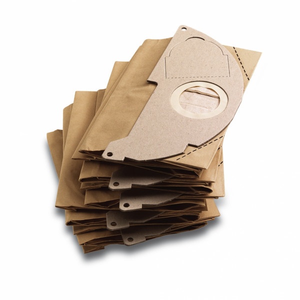 Бумажные фильтр-мешки (5 шт) для Karcher WD 2 (6.904-322.0) - запчасти к пылесосу Kärcher