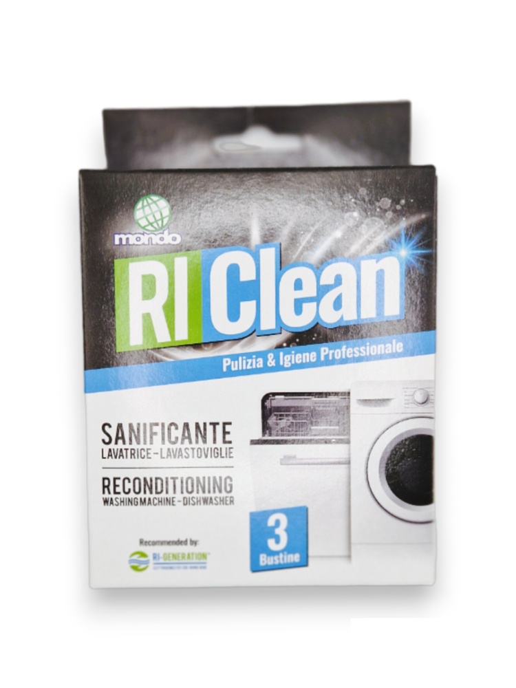 Засіб (порошок) для видалення накипу RiClean SANIFICANTE 3 в 1 - 3 пакетики, 150 г - побутова хімія для пральних машин RiClean