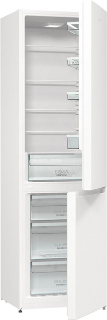 Холодильник з нижн. мороз. камерою Gorenje, 200х60х60см, 2 двері, 239( 110)л, А+, ST, FrostLess , Зона св-ті, Білий