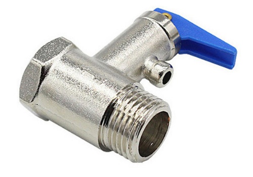 Запобіжний клапан (1/2, без маркування, з синьою ручкою) для бойлера Thermex - запчастини до бойлерів та водонагрівачів Thermex