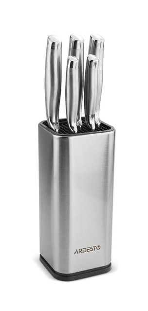 Набір ножів з блоком Ardesto Gemini, 6 предметів, нержавіюча сталь, пластик